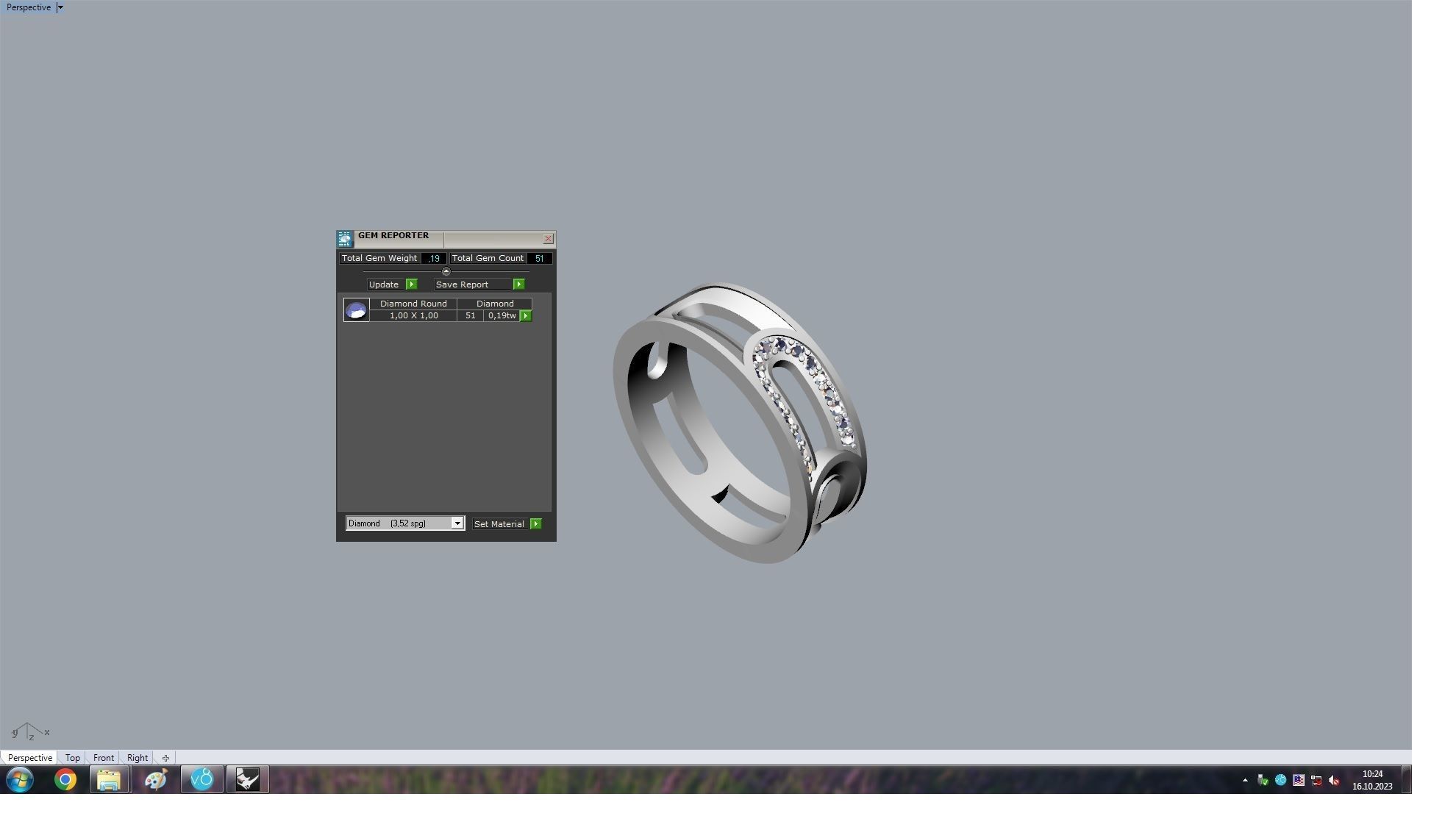 Layered Paved and Enamaled Eternity Ring 3D print model_10