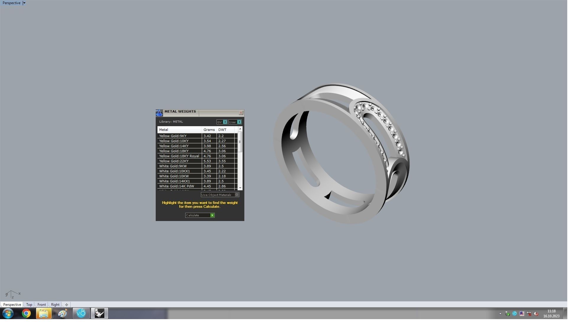 Layered Paved and Enamaled Eternity Ring 3D print model_8