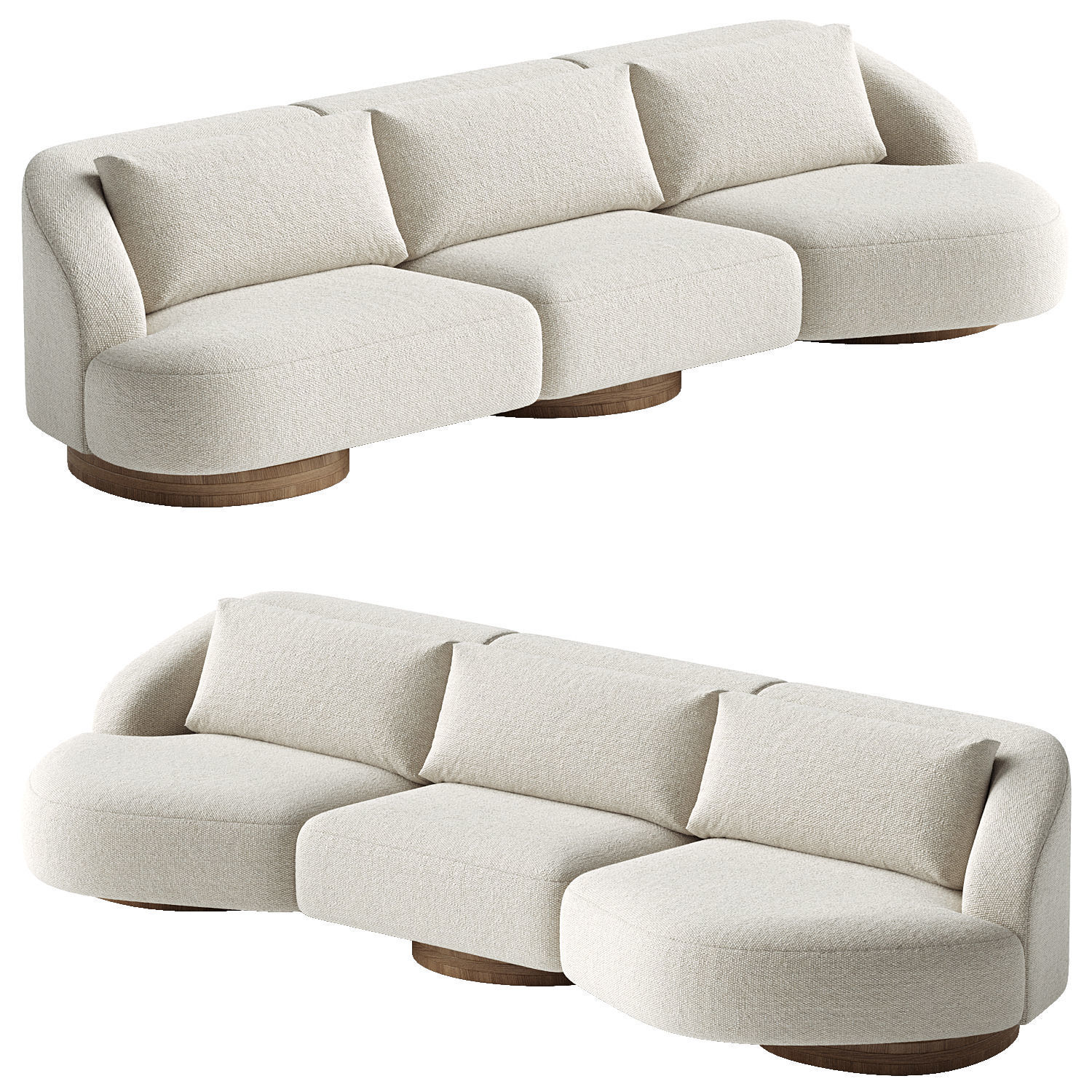 ATHENA 4-SEATER BUTTERFLY SOFA 3D model_1