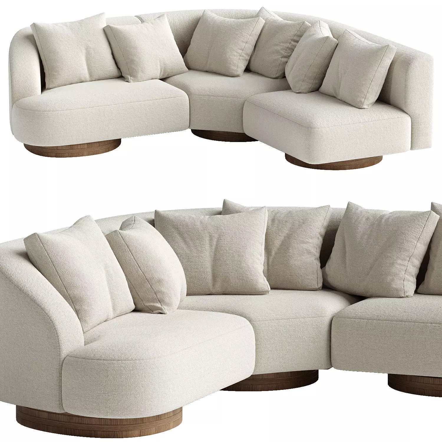 ATHENA 4-SEATER CORNER SOFA 3D model