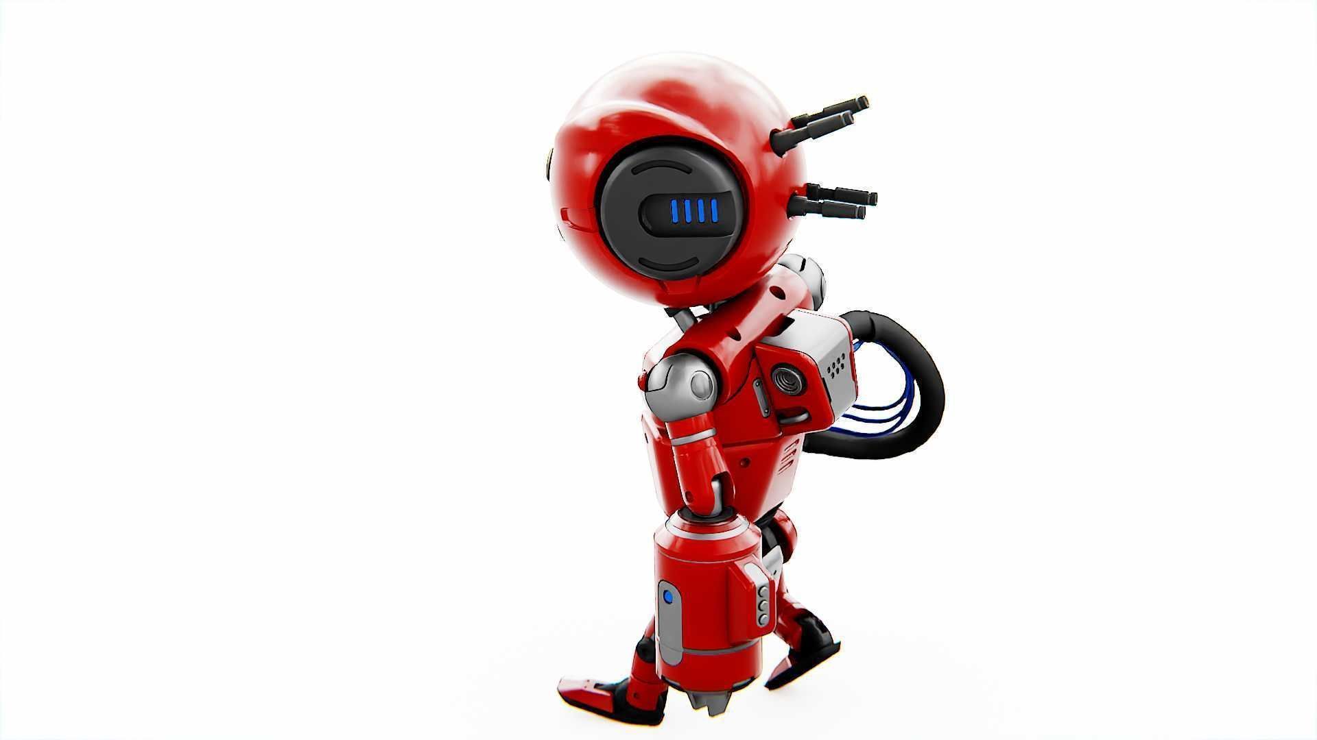 INDUSTRIAL BOT V-2  RIGGED 3D model_24