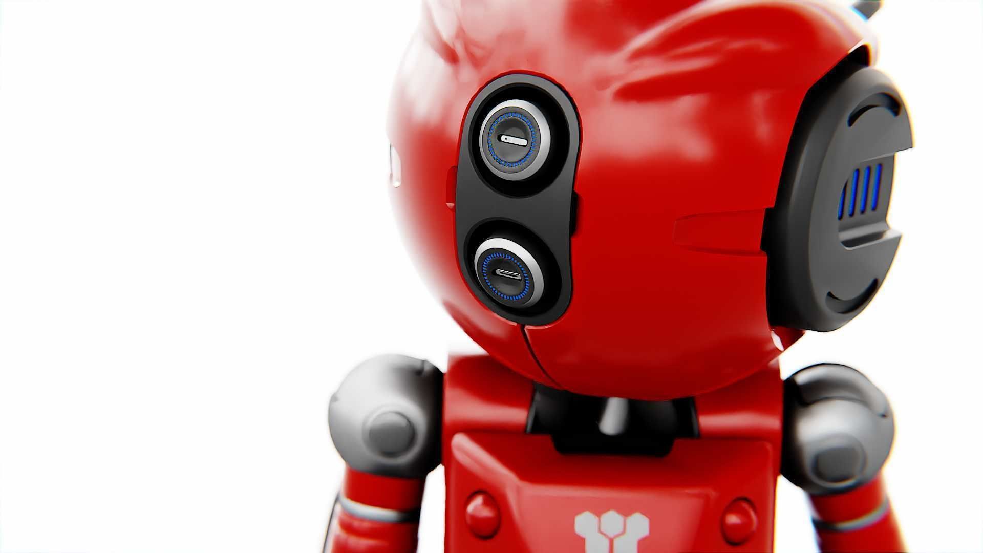 INDUSTRIAL BOT V-2  RIGGED 3D model_12