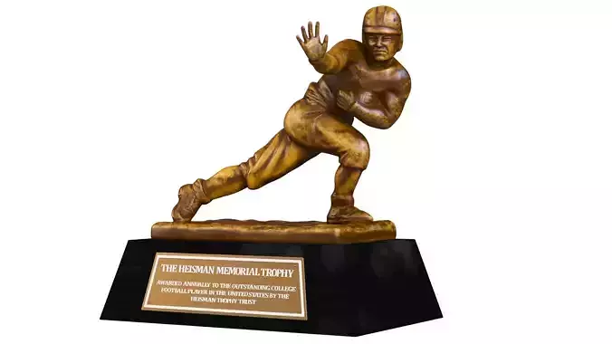 Yellow Heisman Memorial Trophy Award