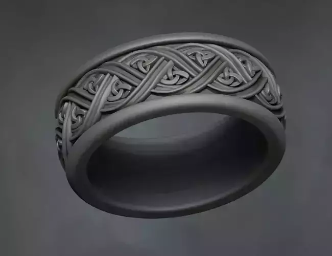 celtic designer ring 3D print model
