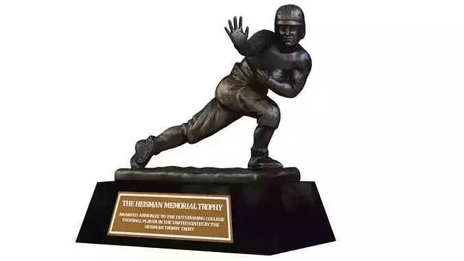 Black Heisman Memorial Trophy Award 3D model