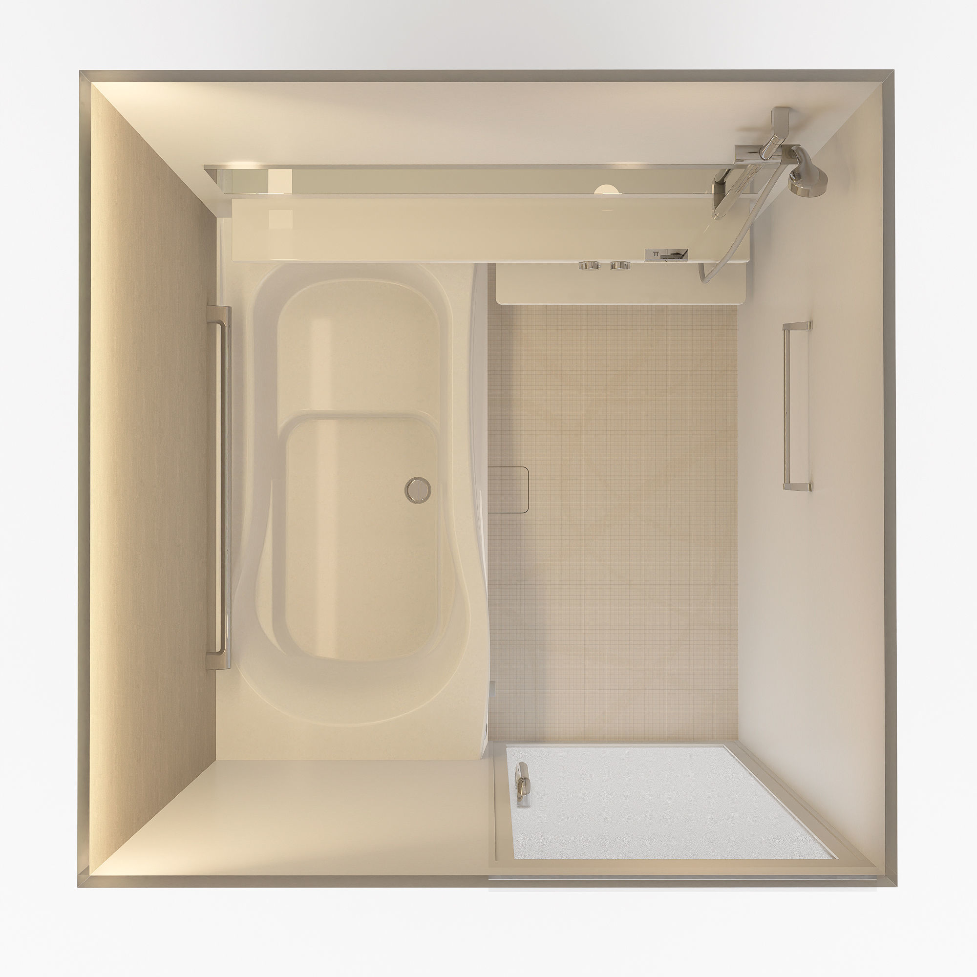 Housetec 1616 Japanese Unit Bath 3D model CGTrader