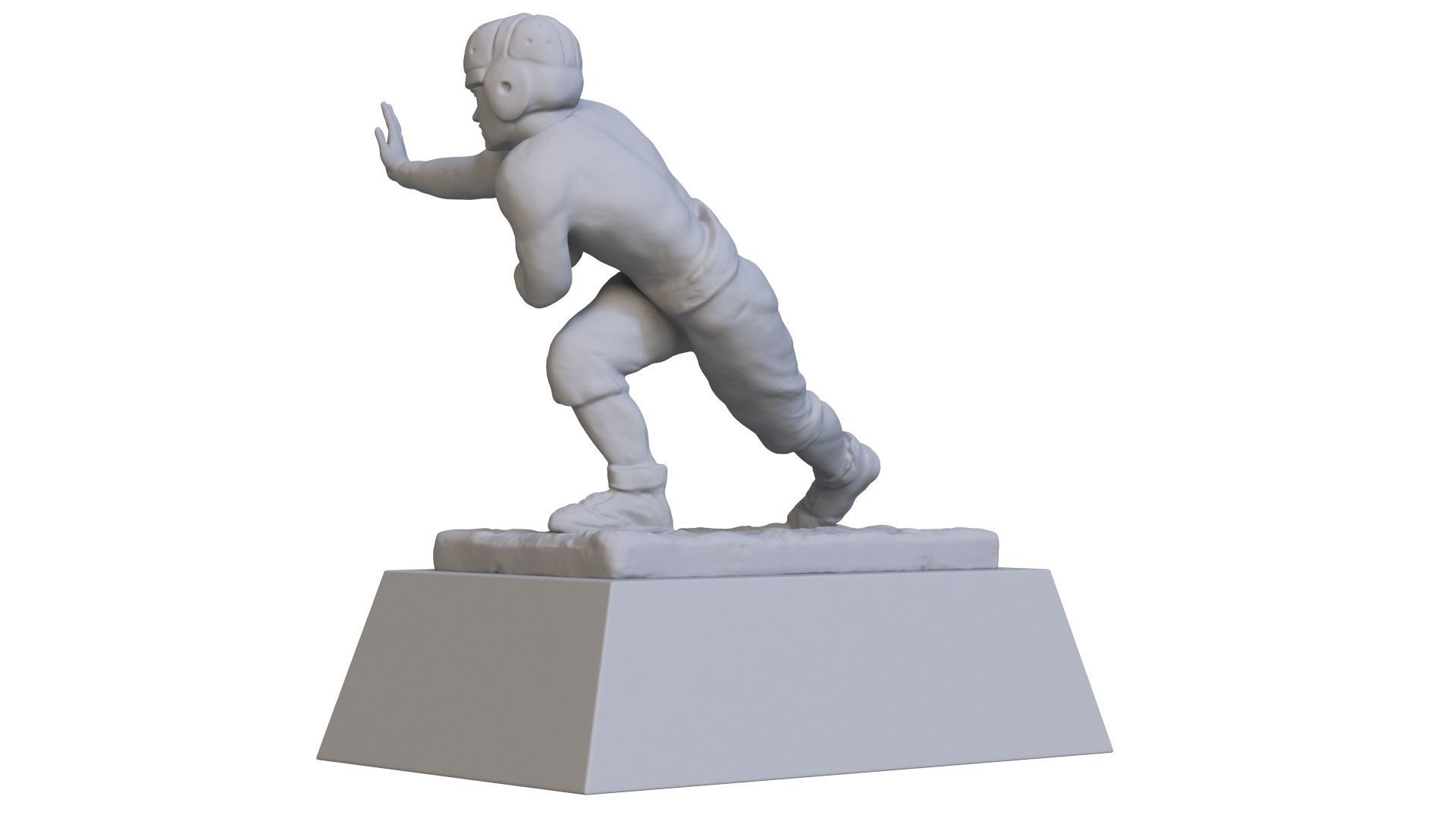 Heisman Memorial Trophy 3D print model_5