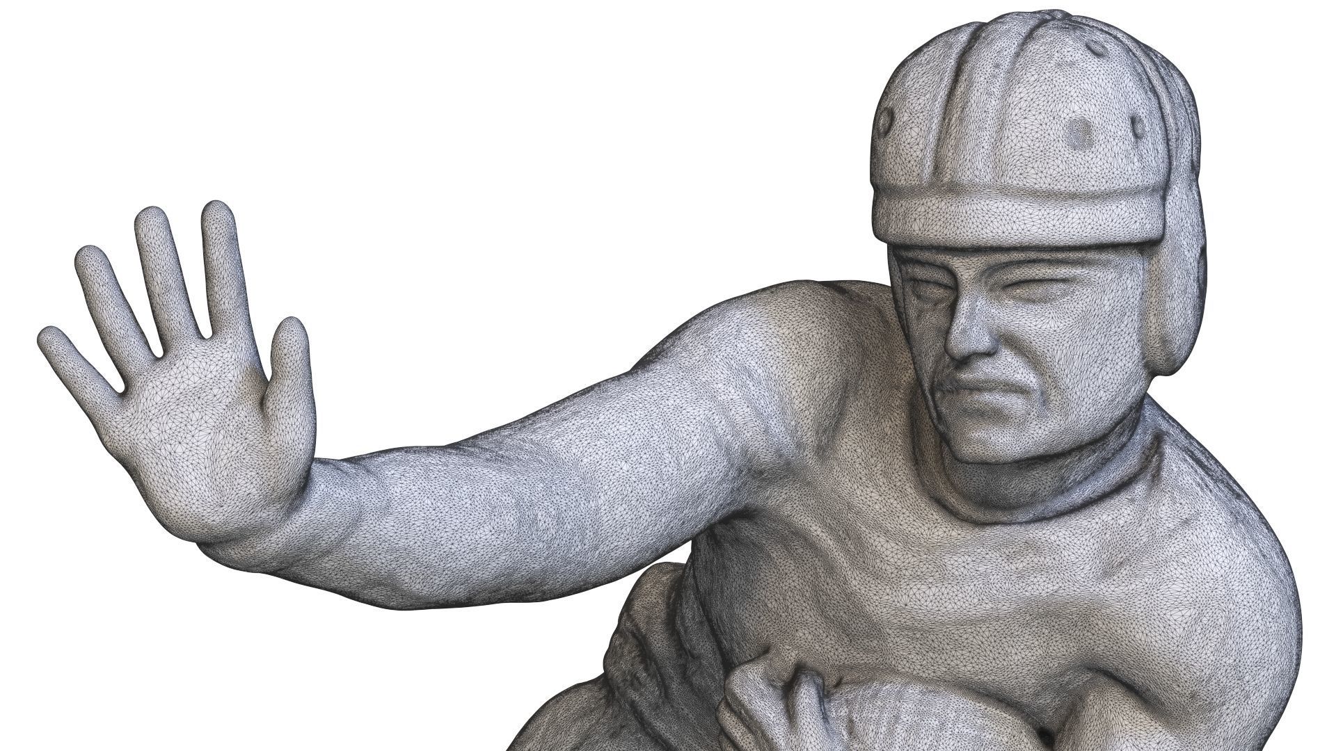 Heisman Memorial Trophy 3D print model_10