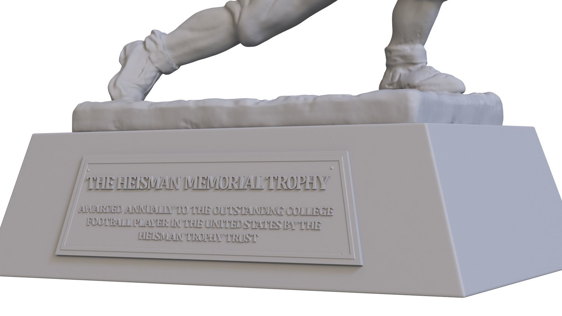 Heisman Memorial Trophy 3D print model_8