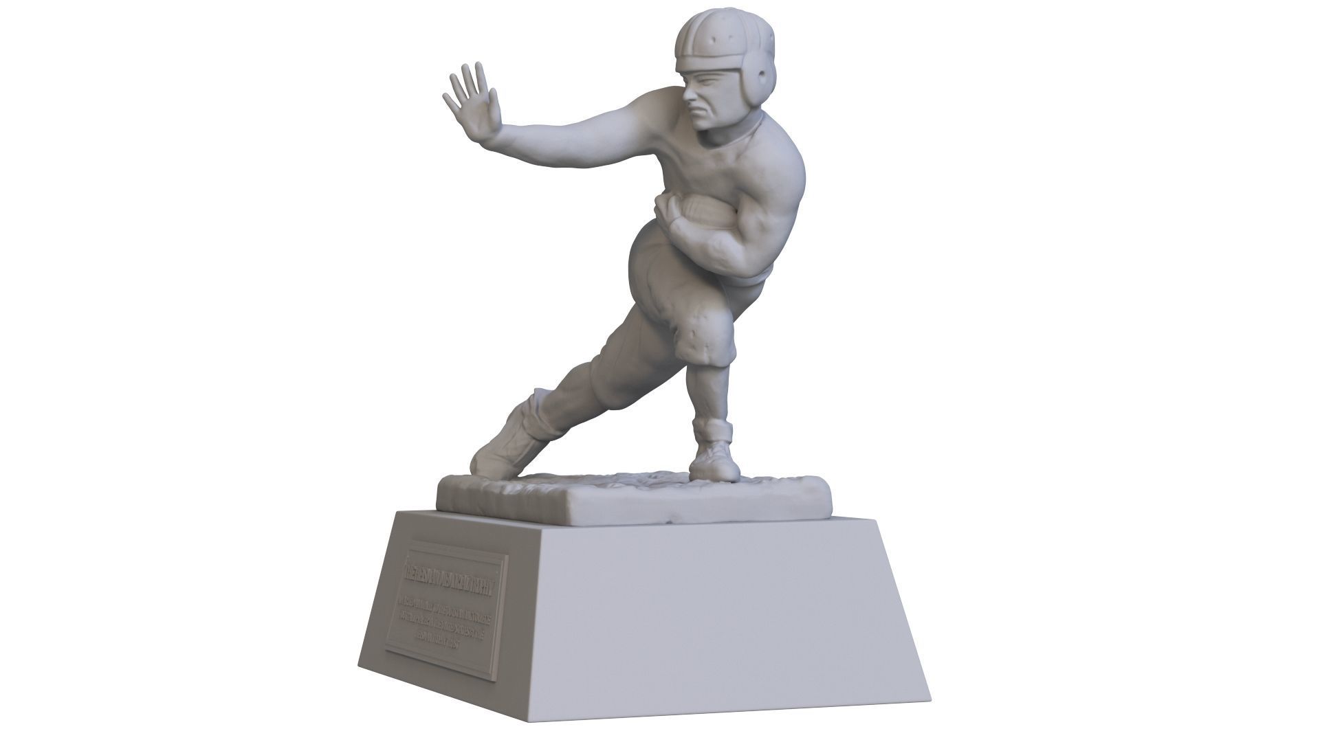Heisman Memorial Trophy 3D print model_3