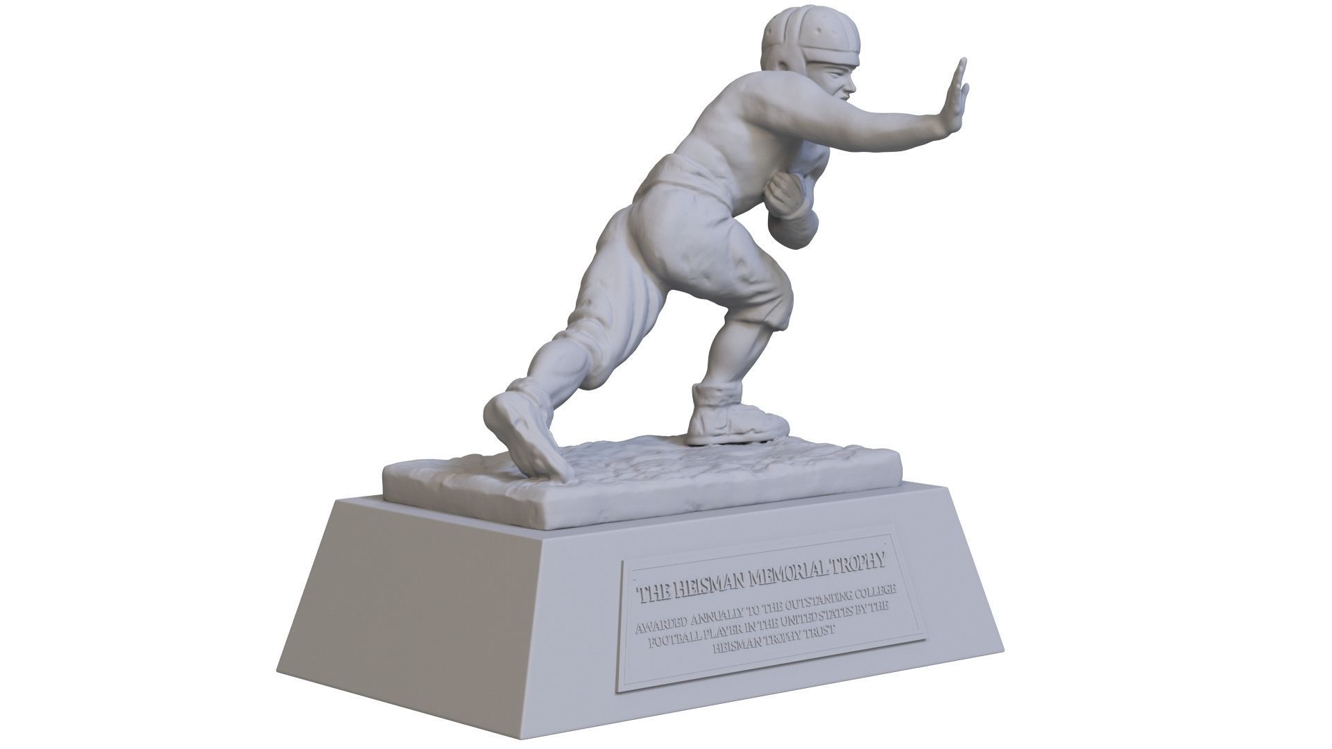 Heisman Memorial Trophy 3D print model_7