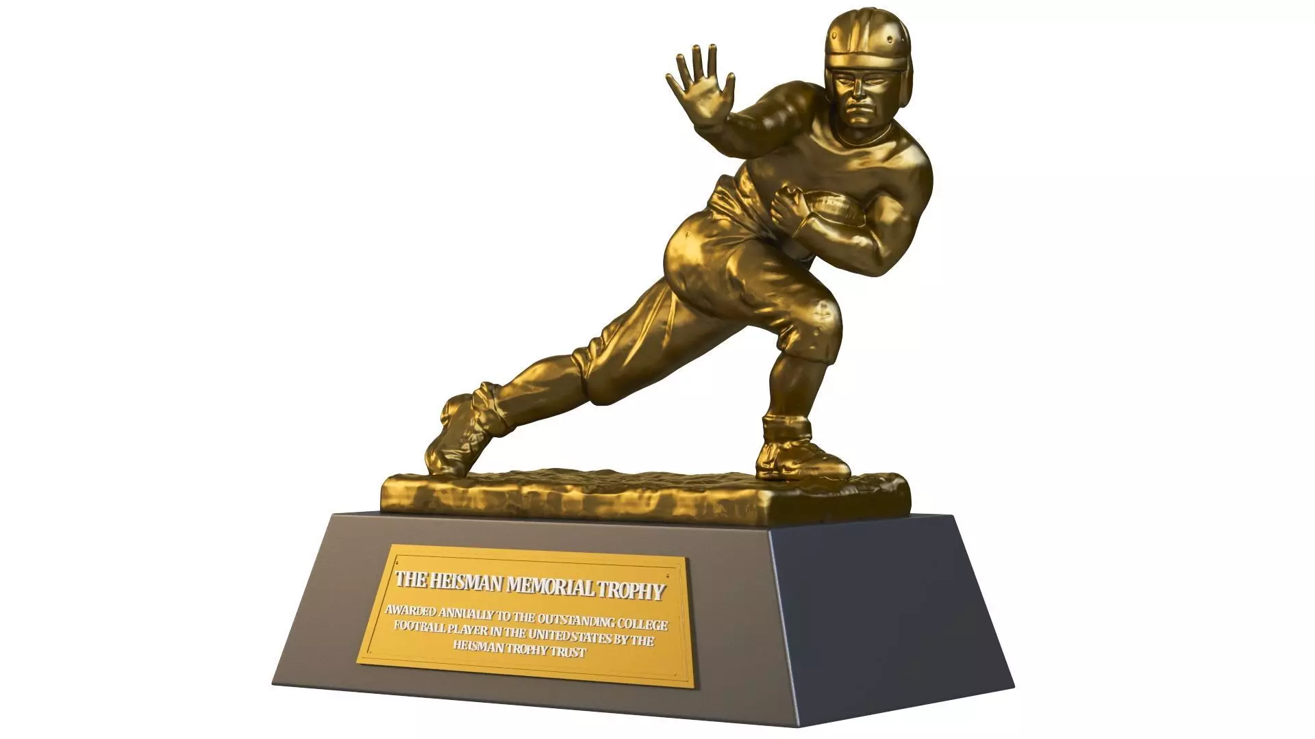 Heisman Memorial Trophy 3D print model_0