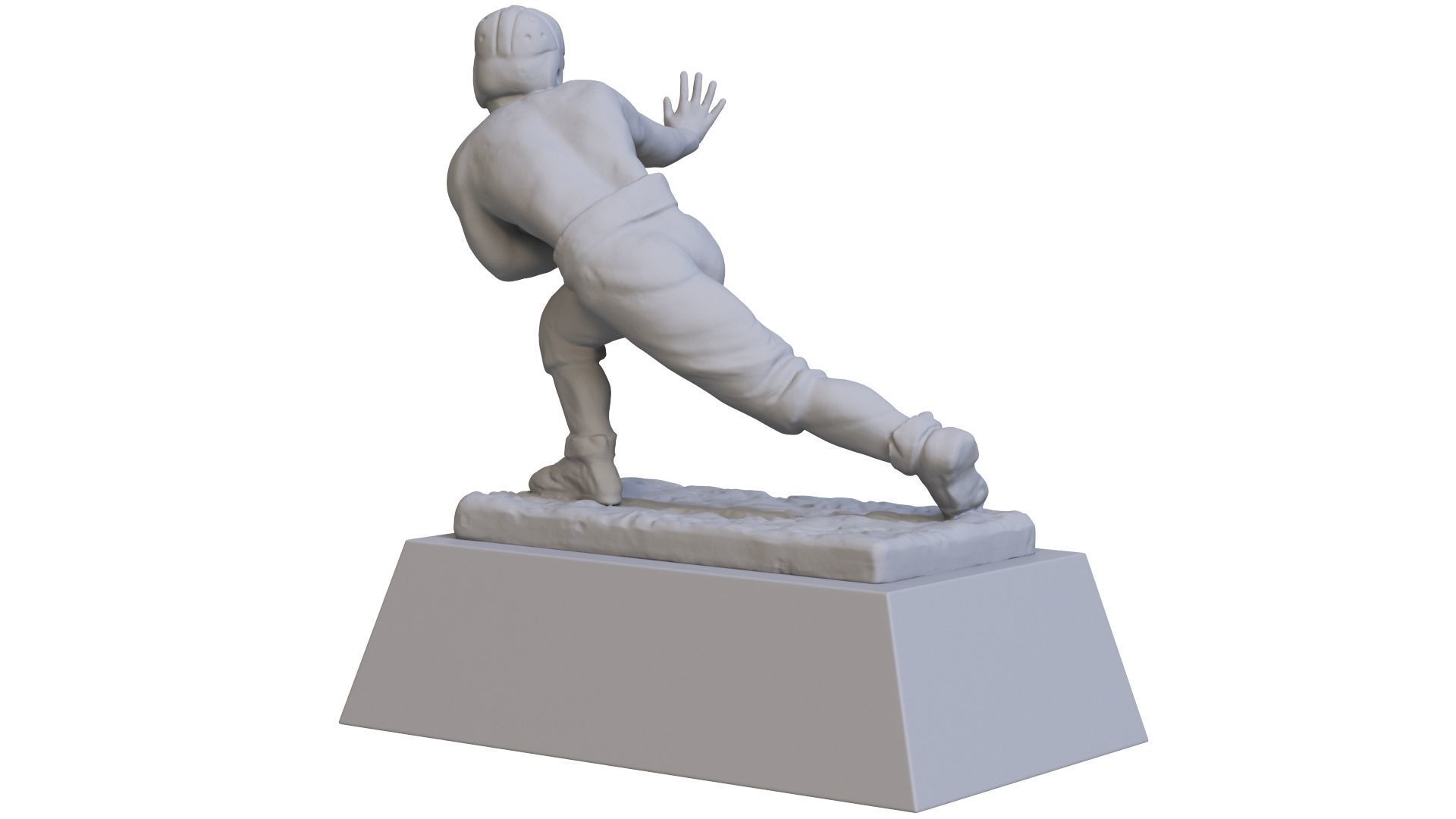 Heisman Memorial Trophy 3D print model_6
