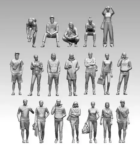 young people 3D print model