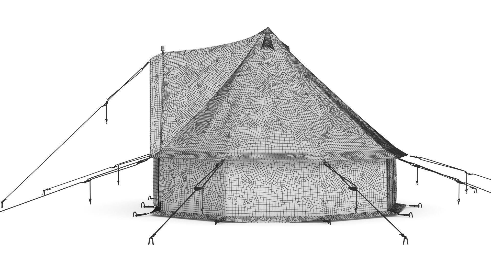 Regatta Canvas Bell Tent 3D model_14