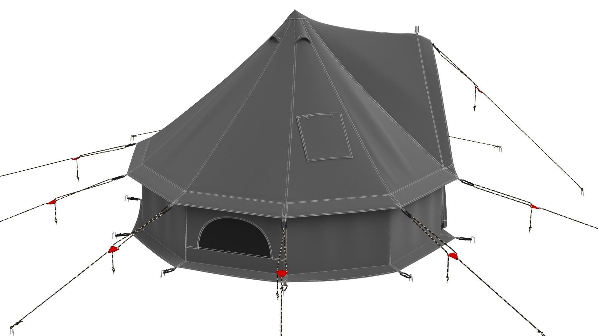 Regatta Canvas Bell Tent 3D model_6