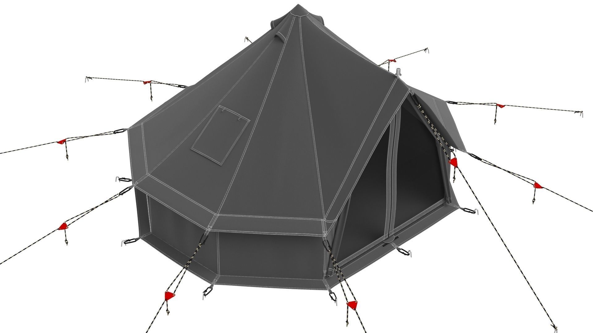 Regatta Canvas Bell Tent 3D model_3