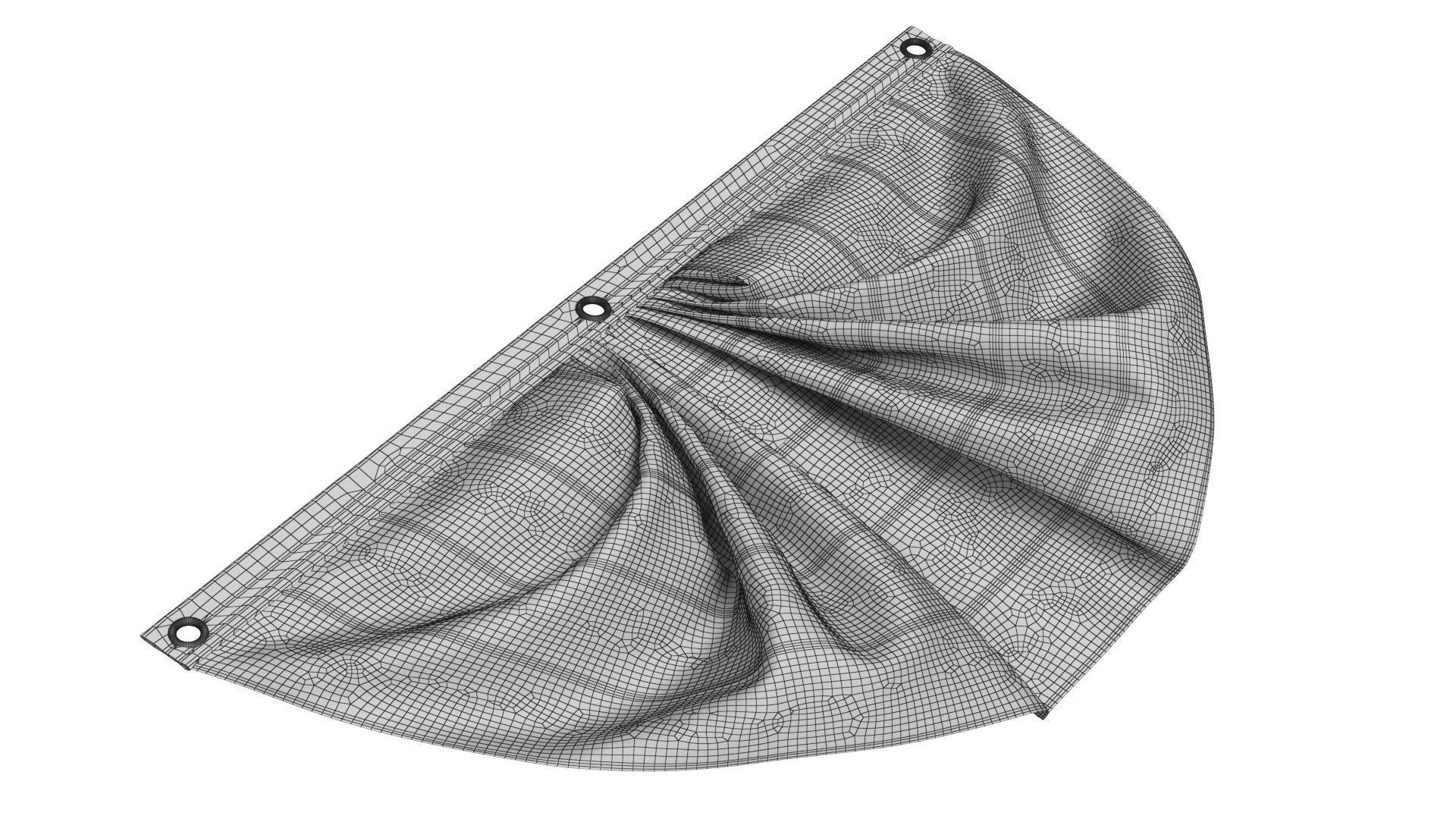 Halloween Flag Bunting Set 3D model_31