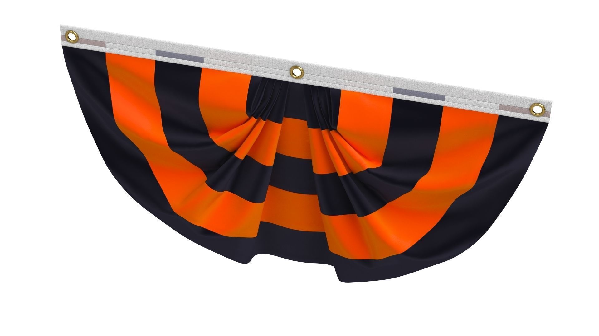 Halloween Flag Bunting Set 3D model_16