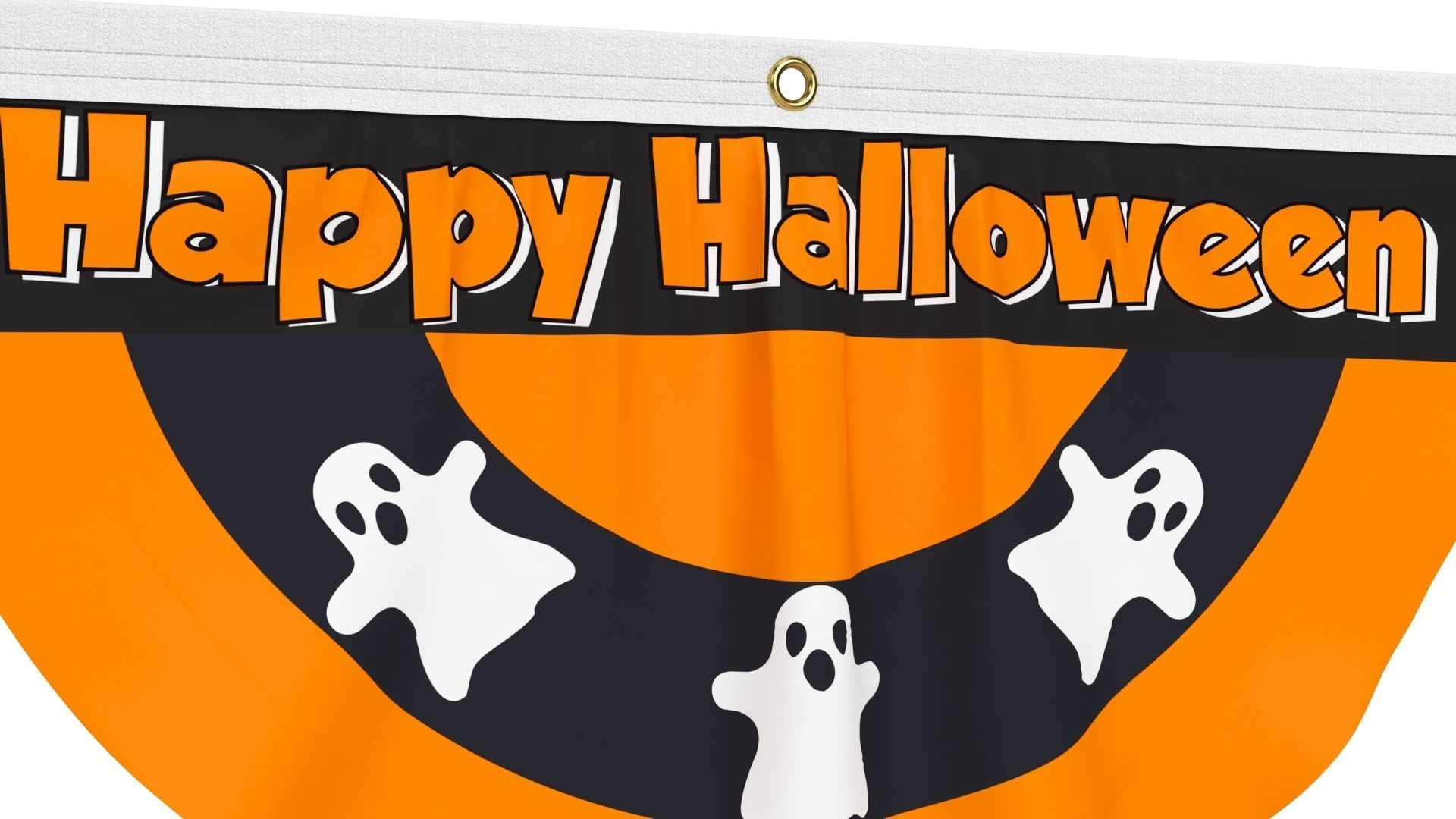 Halloween Flag Bunting Set 3D model_9