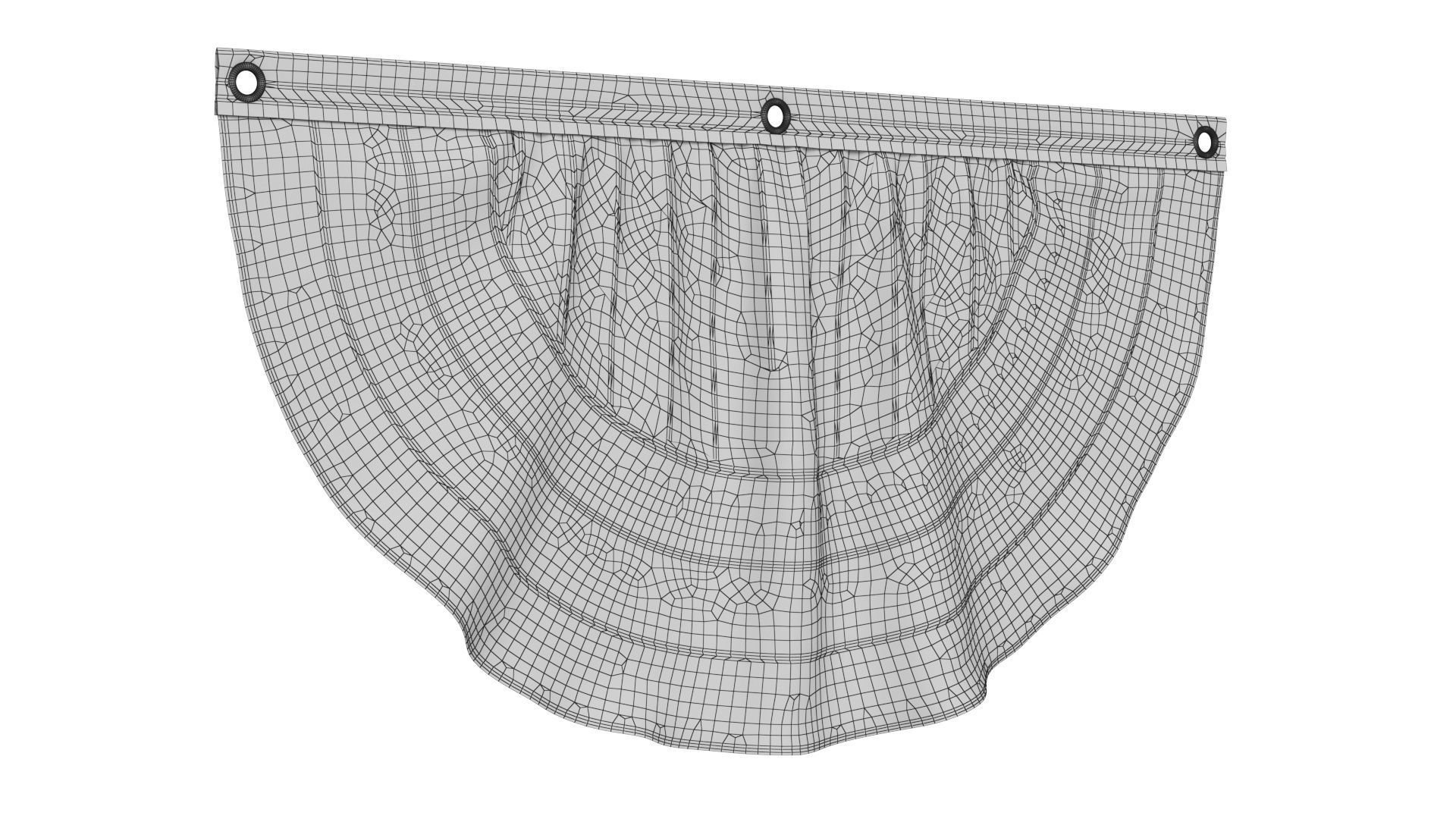 Halloween Flag Bunting Set 3D model_28