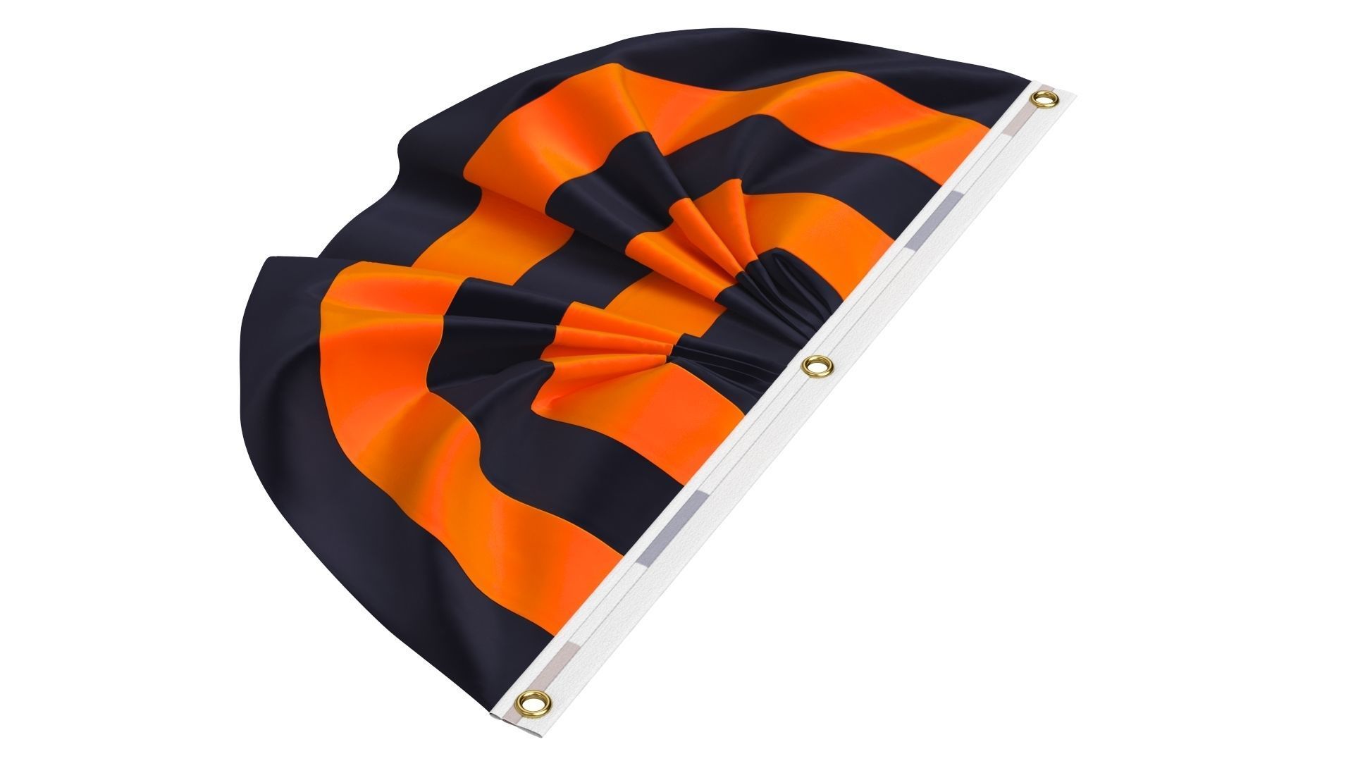 Halloween Flag Bunting Set 3D model_17