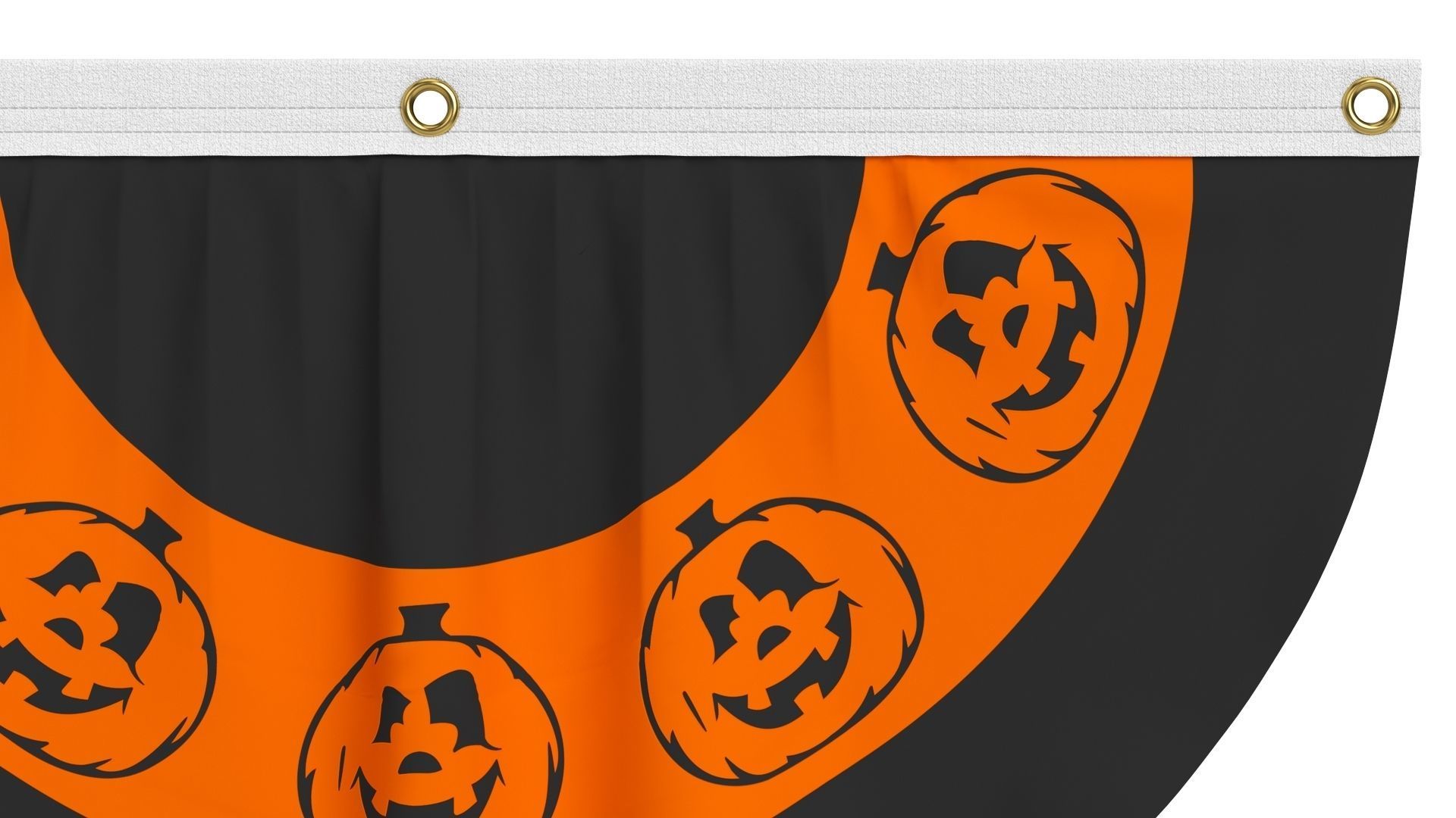 Halloween Flag Bunting Set 3D model_12