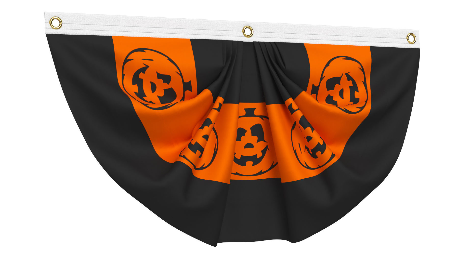 Halloween Flag Bunting Set 3D model_2