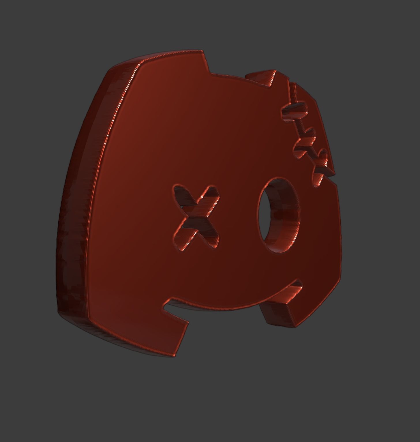 Discord Logo 3D 3D model_3