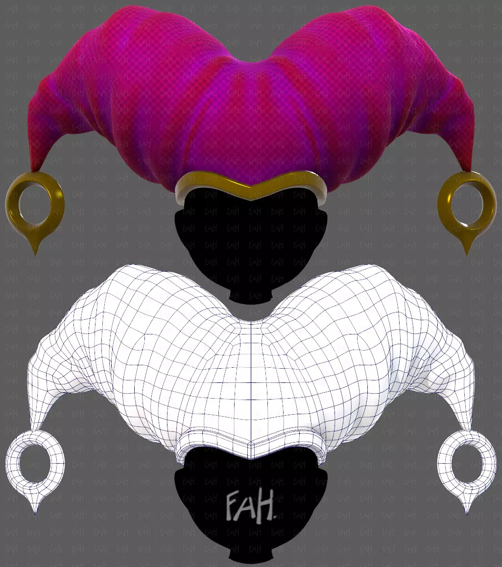 Cap V67 Low-poly 3D model