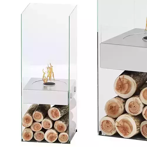 Ghost Designer Fireplace 3D model