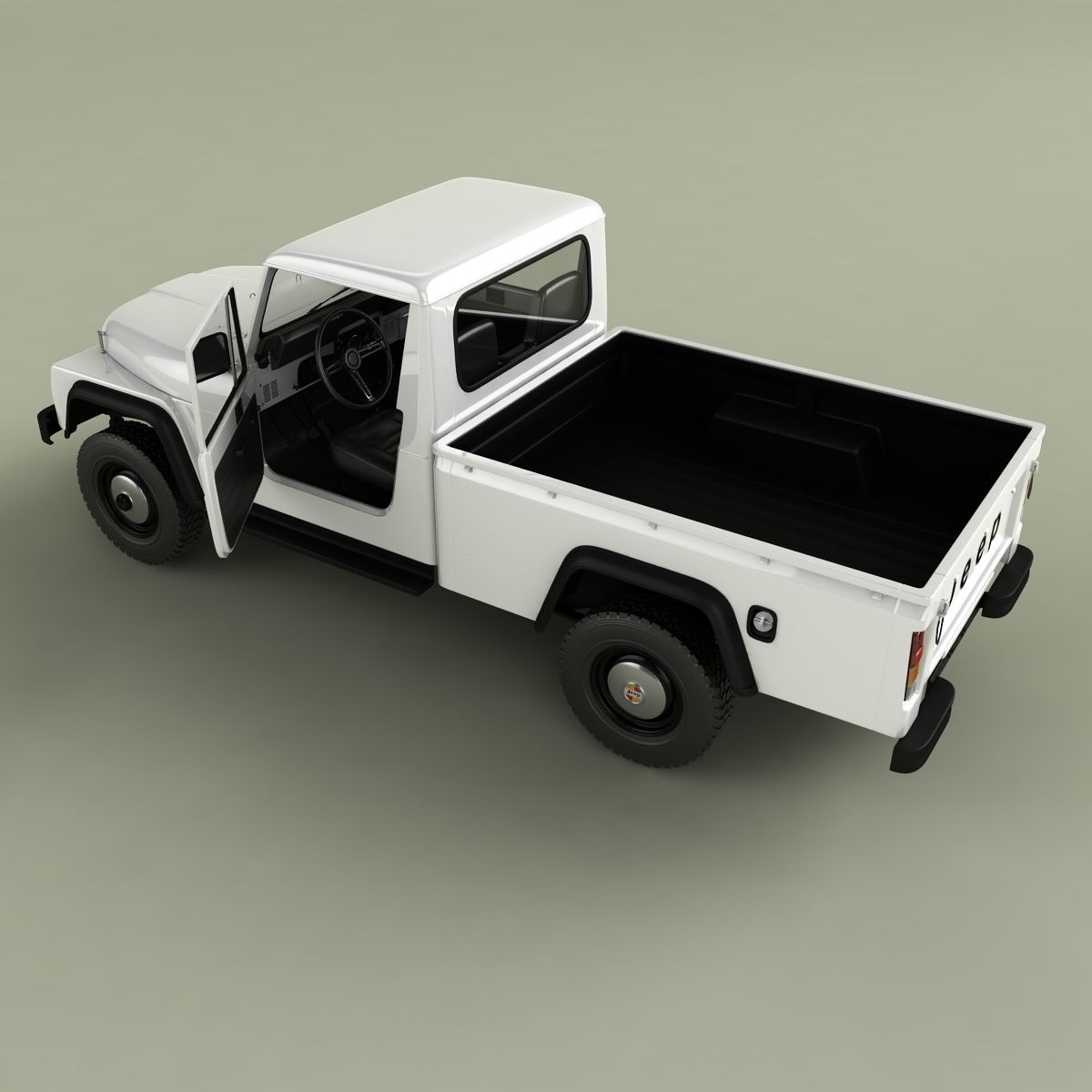 Jeep CJ-10 Pick Up 3D model_7