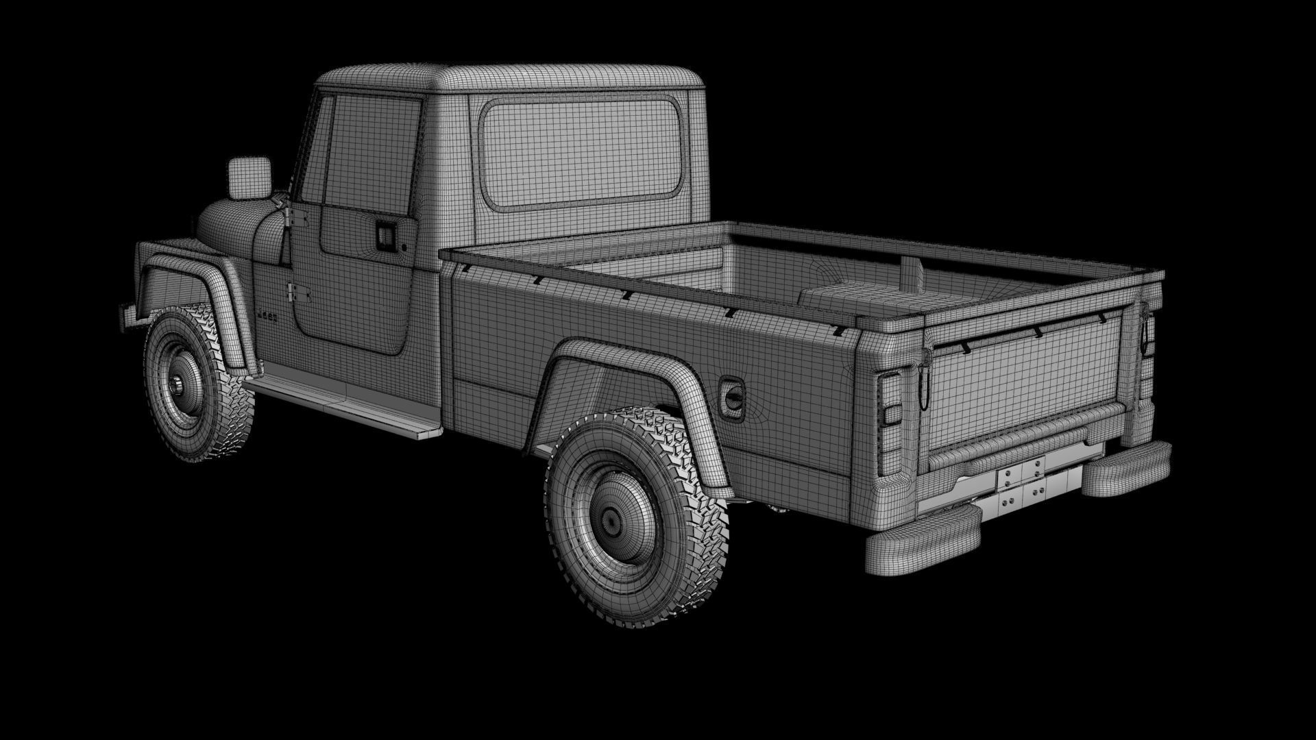 Jeep CJ-10 Pick Up 3D model_19