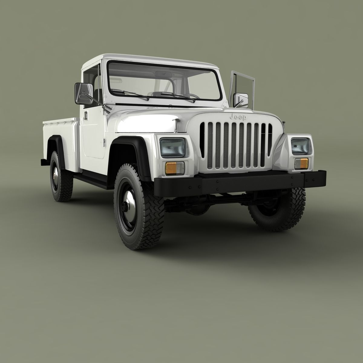 Jeep CJ-10 Pick Up 3D model_10