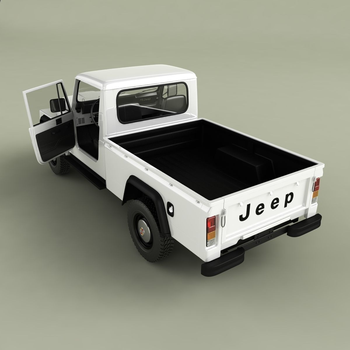 Jeep CJ-10 Pick Up 3D model_8