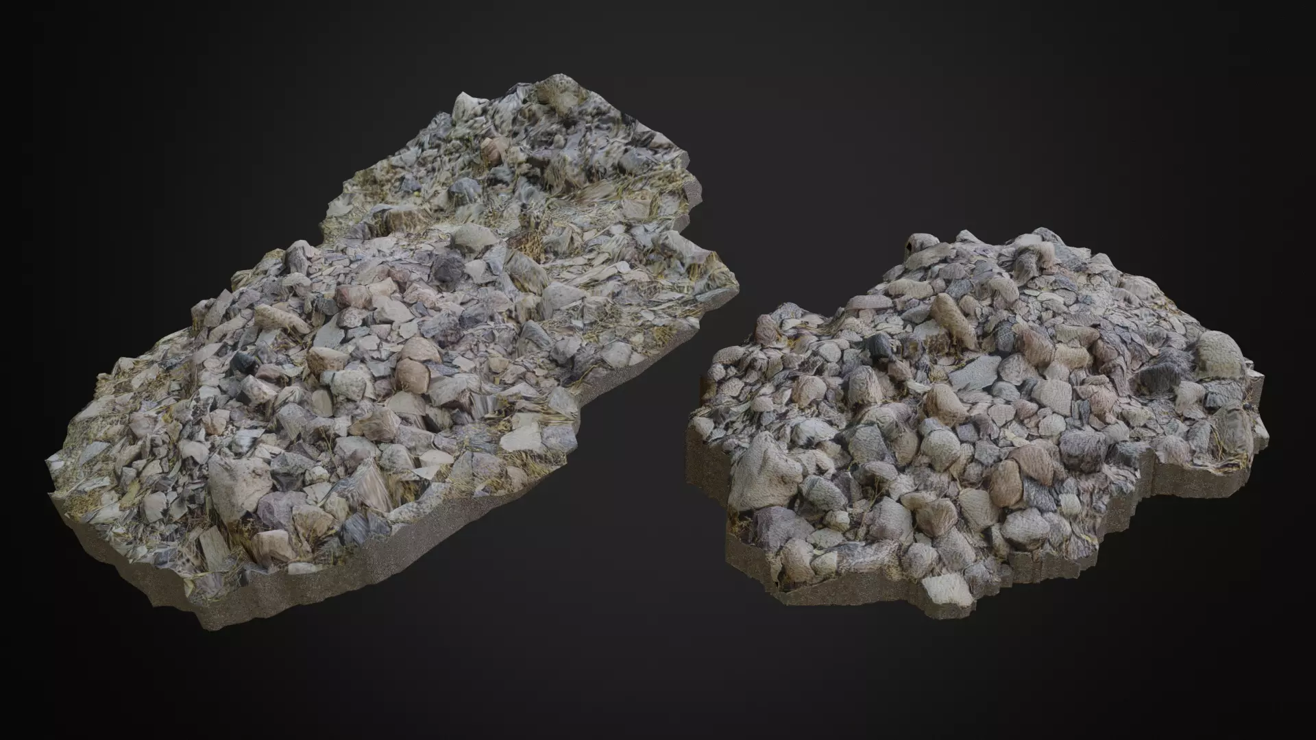Piles of rock Free 3D model_0