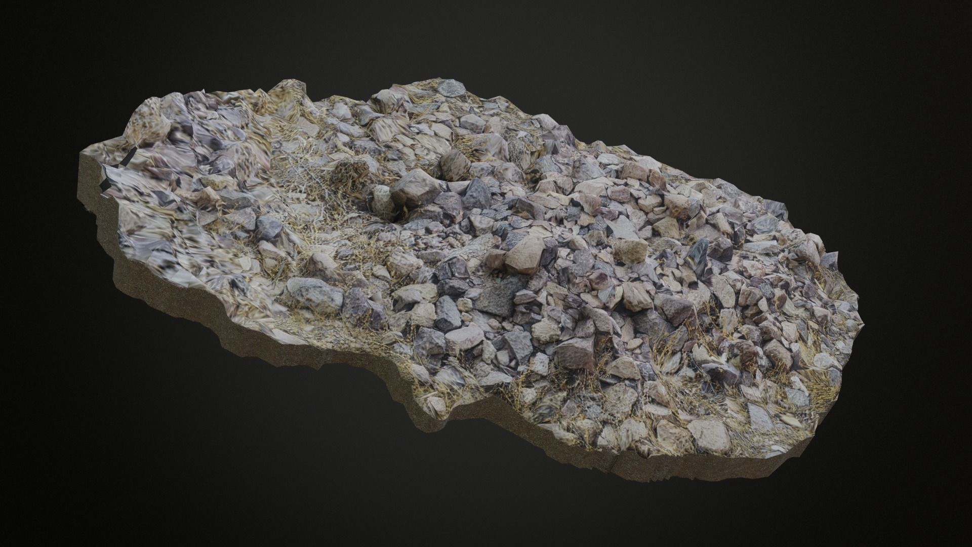 Piles of rock Free 3D model_1