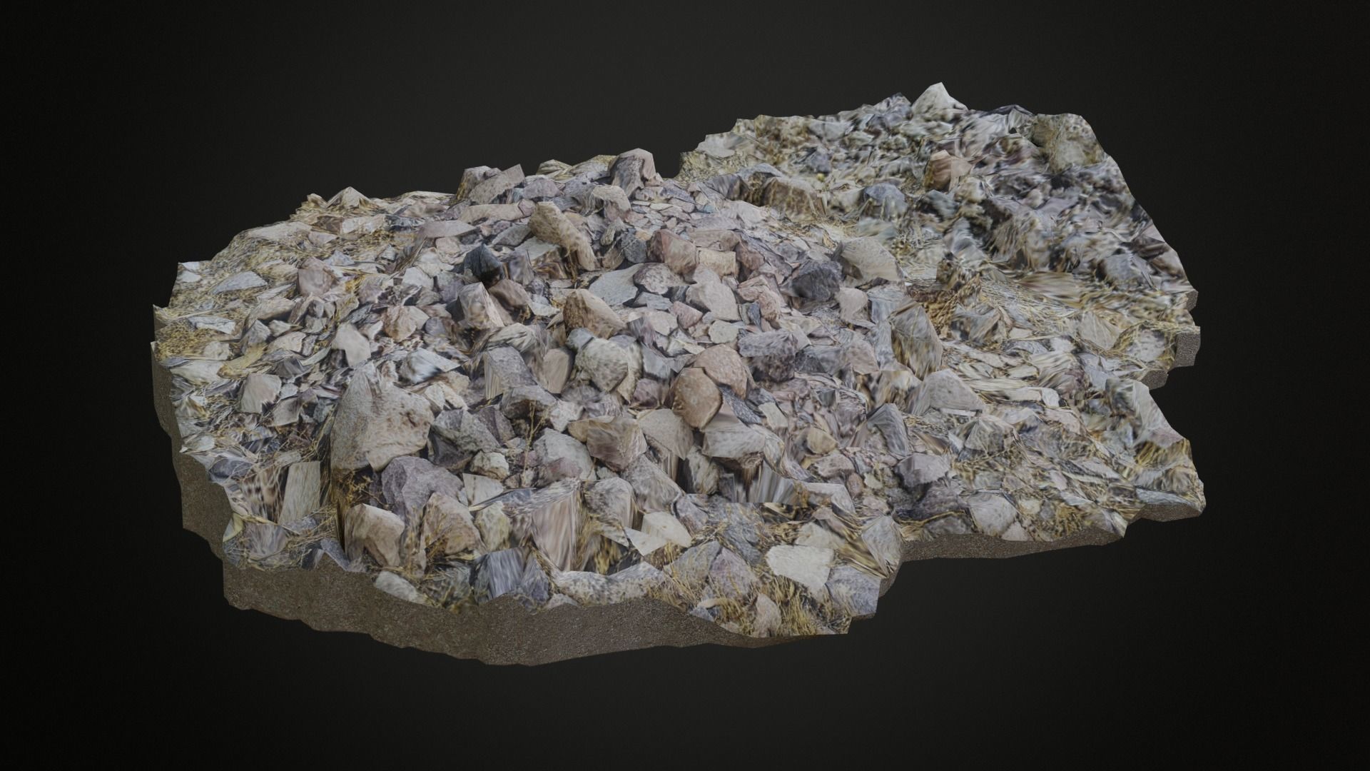 Piles of rock Free 3D model_5