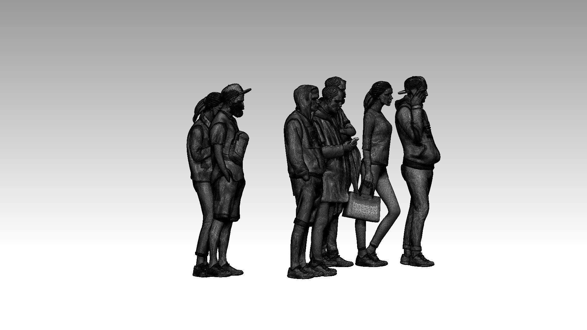 young people  3D print model_6