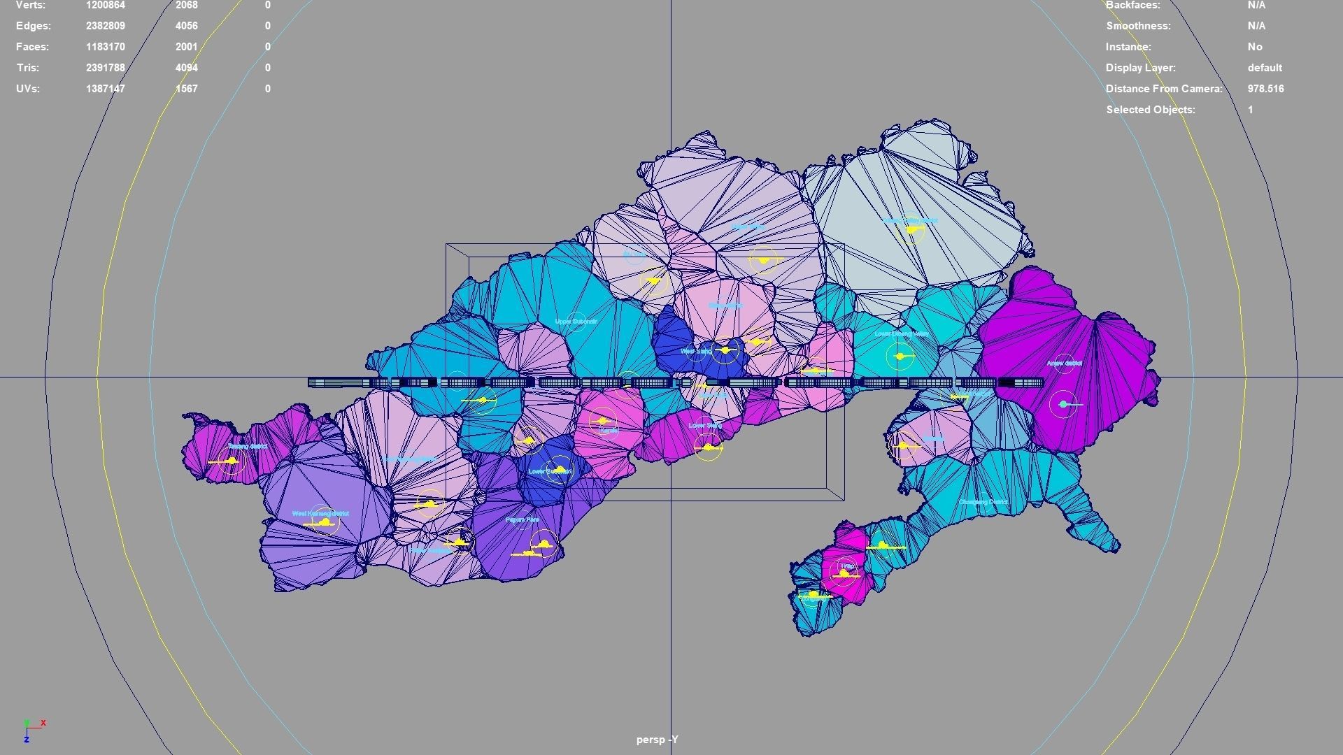 Arunachal Pradesh India map region 3D model geography political 3D model_4
