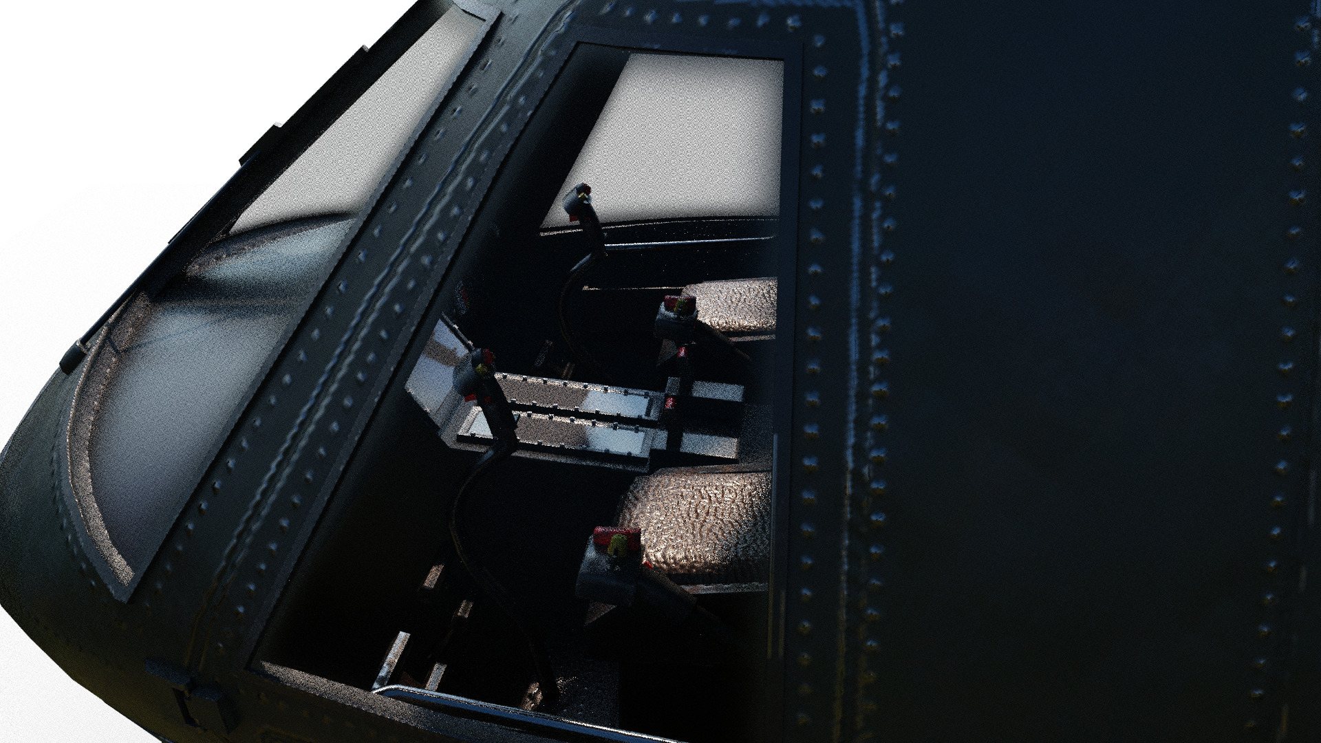 PBR Chinese Z-8L helicopter with Wide body Z8L Low-poly 3D model_6