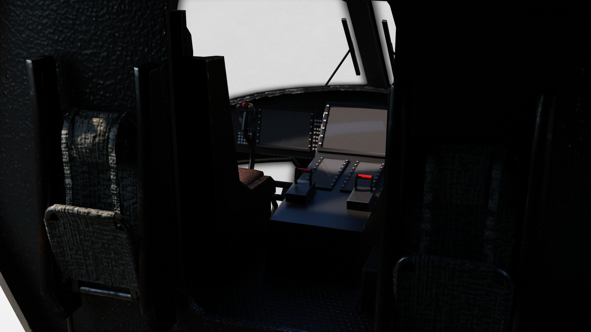 PBR Chinese Z-8L helicopter with Wide body Z8L Low-poly 3D model_16