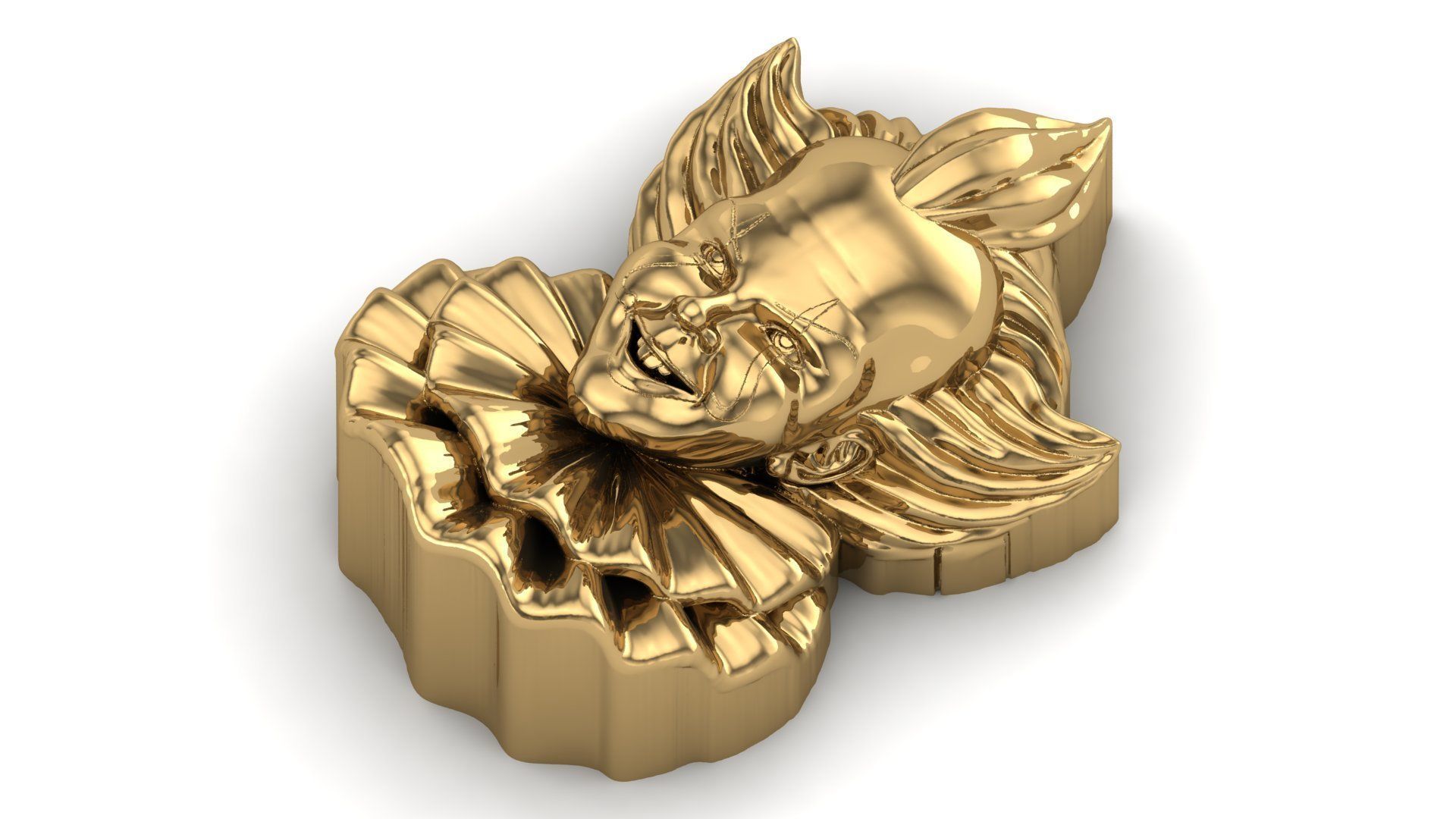 Joker face model 3D print model_1