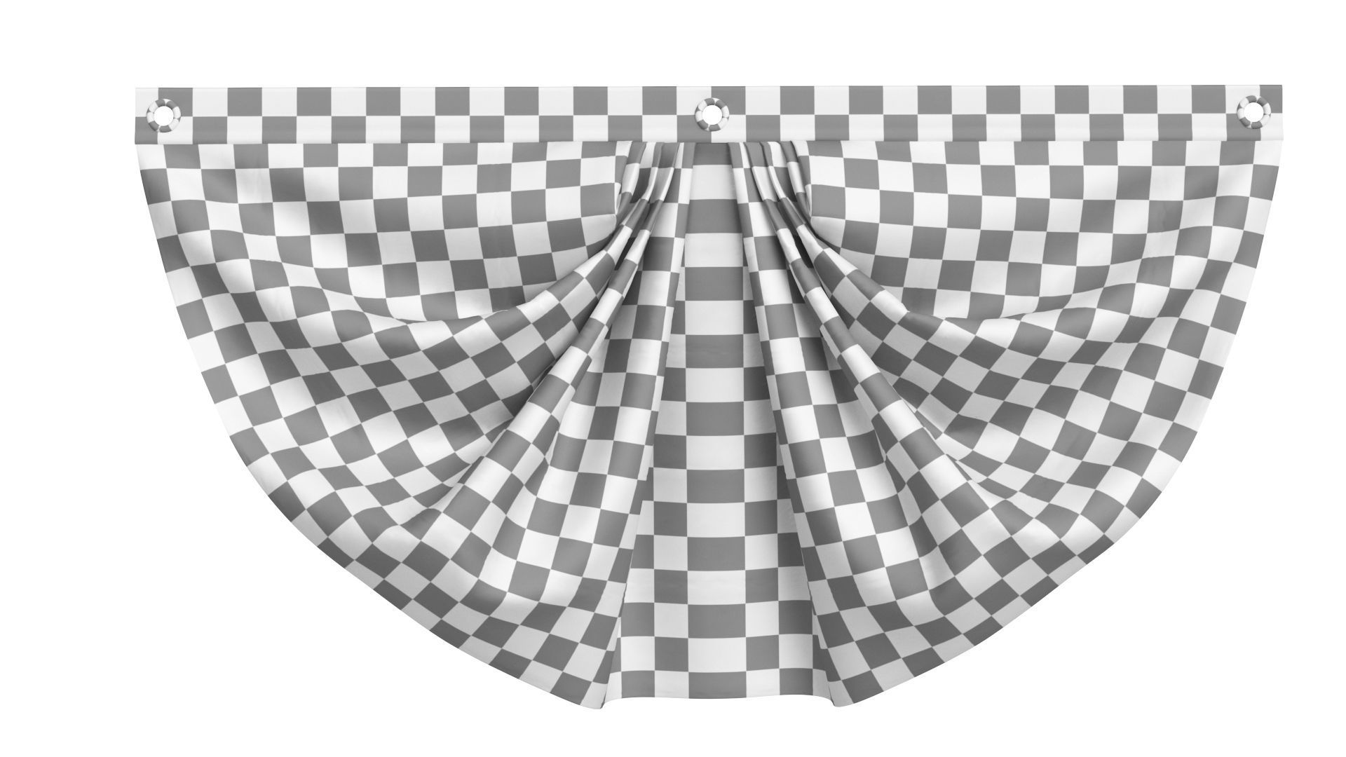 Halloween Pumpkins Bunting Flag 3D model_7