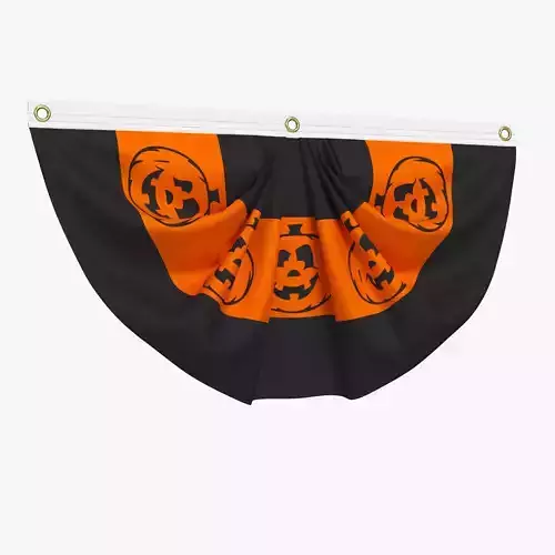 Halloween Pumpkins Bunting Flag