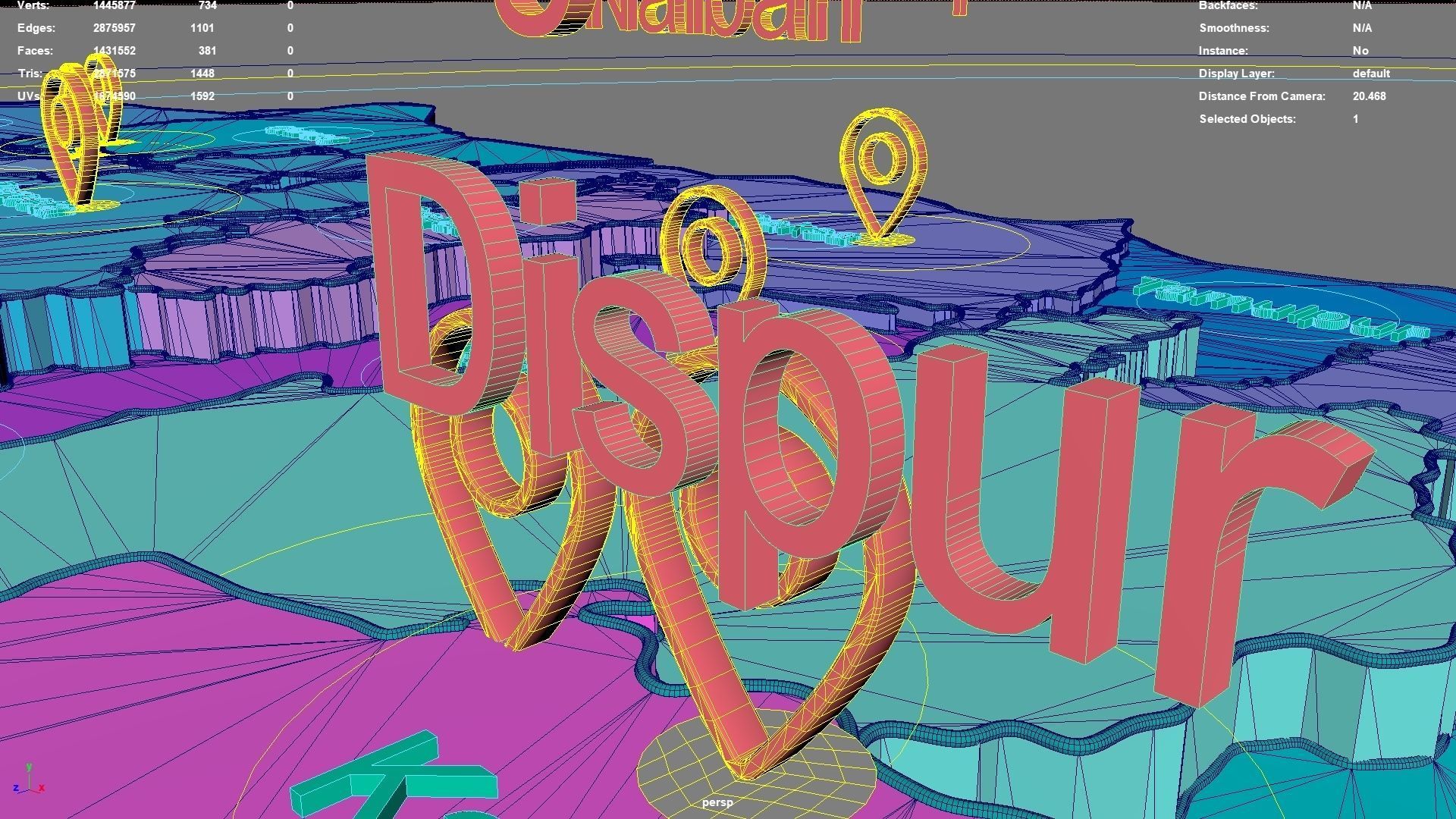 Assam  India map region 3D model geography political geographic 3D model_9