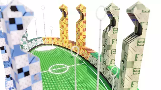 Harry Potter Quidditch Arena 3D Model