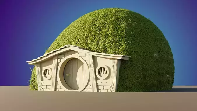 Hobbit house 3D print model