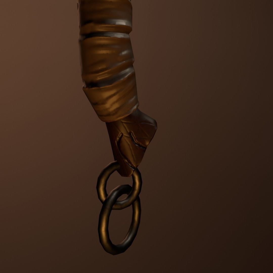 Game ready Axe Free low-poly 3D model_5