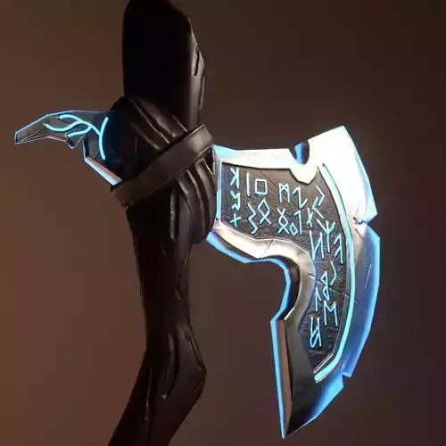 Game ready Axe Free low-poly 3D model